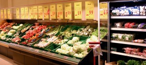 Gemüse im Supermarkt